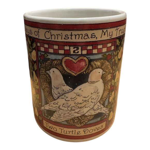 Twelve Days Of Christmas Coffee Mug Cup Days Betty Whitaker CIC Complete Set 4 - Picture 3 of 16